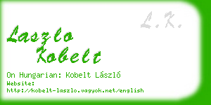 laszlo kobelt business card